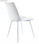 Pack 4 sillas comedor MARILYN, con tapizado en blanco extra suave con diseño - 3
