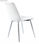 Pack 4 sillas comedor MARILYN, con tapizado en blanco extra suave con diseño - 3
