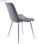 Pack 4 sillas comedor MARILYN, con tapizado en gris extra suave con diseño - 3