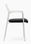 Pack 4 sillas confidente manila con patas negras, con respaldo y brazos en pvc - Foto 3