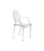 Pack 4 sillas de policarbonato modelo Ópera Con Brazos. 56 cm(ancho ) 92