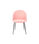 Pack 4 sillas Jason tapizado en tela terciopelo salmón, 78cm(alto) 47cm(ancho) - 1