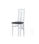 Pack 4 sillas Jerez en madera de haya color blanco. 106 cm(alto), 41 cm(ancho), - 1