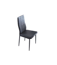 Pack 4 sillas Laia tapizado simil piel gris, 98 cm(alto)43 cm(ancho)44 cm(largo)