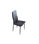 Pack 4 sillas Laia tapizado simil piel gris, 98 cm(alto)43 cm(ancho)44 cm(largo) - 1