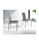 Pack 4 sillas Lara tapizadas en polipiel gris, 91 cm(alto)44 cm(ancho)58 - Foto 2
