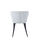 Pack 4 sillas Loreto tapizado en tela terciopelo gris claro, 81cm(alto) - Foto 3