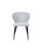 Pack 4 sillas Loreto tapizado en tela terciopelo gris claro, 81cm(alto) - 1