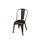 Pack 4 sillas metálicas modelo Tolix Vintage acabado negro envejecido, 35.5 - 1