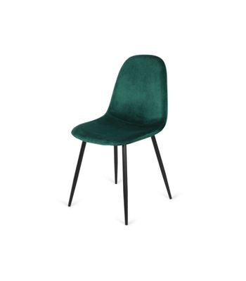 Pack 4 sillas modelo Córdoba tapizado Velvet Tela verde 43 cm(ancho) 86