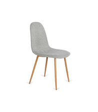 Pack 4 sillas modelo Córdoba tela gris claro. 43 cm(ancho) 86 cm(altura) 55