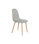 Pack 4 sillas modelo Córdoba tela gris claro. 43 cm(ancho) 86 cm(altura) 55 - 1