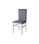 Pack 4 sillas Nivar tapizadas en tela gris. 95cm (alto), 44cm(ancho), - 1