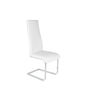 Pack 4 sillas Nueva Salamanca tapizadas en símil piel blanco, 45 cm(ancho) 110