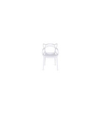 Pack 4 sillas polipropileno Concha color blanco, 51.5 cm(ancho ) 82.5 cm(altura)