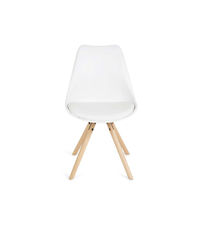 Pack 4 sillas Ralf en color blanco, 53 cm(ancho) 83 cm(altura) 40.5 cm(fondo)