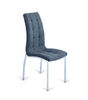 Pack 4 sillas San Sebastián tapizado en tela tipo lido gris oscuro. 96 cm (alto)