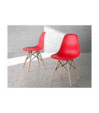 Pack 4 sillas Sofía acabado rojo, 81 cm(alto)47 cm(ancho)51 cm(largo), Color -