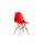 Pack 4 sillas Sofía acabado rojo, 81 cm(alto)47 cm(ancho)51 cm(largo), Color - - Foto 2