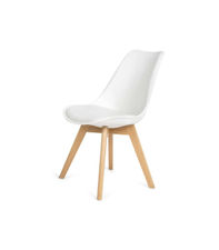 Pack 4 sillas Super Dereck en color blanco 42 cm(ancho) 81 cm(altura) 46