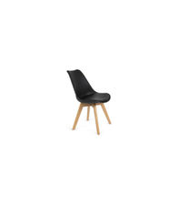 Pack 4 sillas Super Dereck en color negro 42 cm(ancho) 81 cm(altura) 46