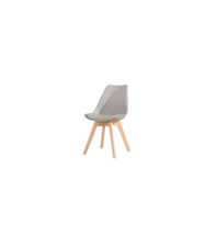 Pack 4 sillas Super Dereck en polipiel color gris. 42 cm(ancho) 81 cm(altura) 46