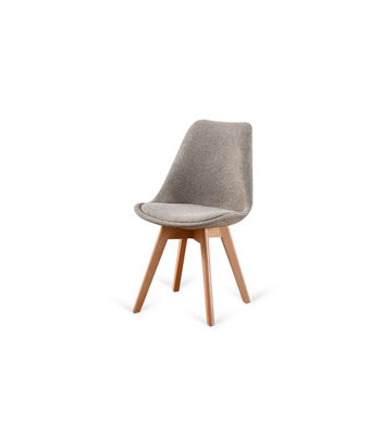 Pack 4 sillas Super Dereck tapizado en tejido marrón jaspeado, 42 cm(ancho) 81