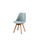 Pack 4 sillas Super Dereck tapizado en tejido verde turquesa, 42 cm(ancho) 81 - 1