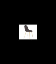 Pack 4 sillas tapizadas en tela Gris Oscuro modelo Córdoba, 43 cm(ancho) 86