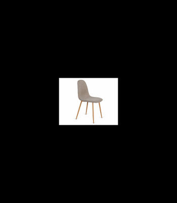 Pack 4 sillas tapizadas en tela marrón Jaspeado modelo Córdoba, 43 cm(ancho) 86