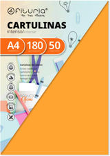 Pack 50 Cartulinas Color Amarillo Oro Tamaño A4 180g