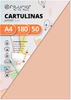 Pack 50 Cartulinas Color Vainilla Tamaño A4 180g (FAB-17093)
