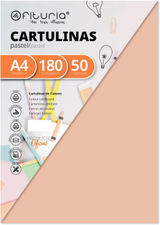 Pack 50 Cartulinas Color Vainilla Tamaño A4 180g (FAB-17093)