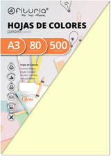 Pack 500 Hojas Color Crema Tamaño A3 80g