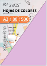 Pack 500 Hojas Color Rosa Claro Tamaño A3 80g