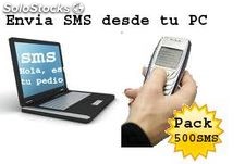 Pack 500 SMS (envia hasta 500 mensajes movil facilmente desde tu pc o portatil)