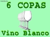 Pack 6 Copas de Vino Blanco de Alta Calidad