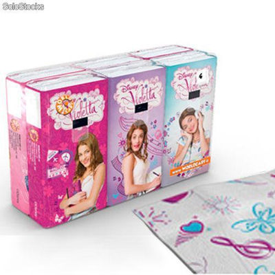 Pack 6 Paquetes Pañuelos Violetta Disney
