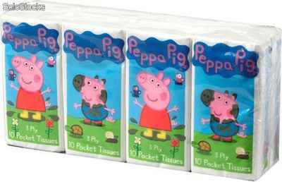 Pack 8 paquetes de pañuelos Peppa Pig