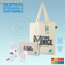 Pack bolsa de algodón orgánico fairtrade personalizable