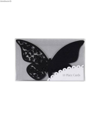 Pack de 10 marcasitios mariposa negra