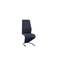 Pack de 2 sillas Alejandria acabado tela gris oscuro. 100 cm (alto) 45 cm