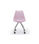 Pack de 2 sillas de oficina elevable Rania acabado rosa, 48.5cm(ancho ) - Foto 3