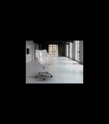 Pack de 2 sillas giratorias modelo Olimpia transparente, 57.5 x 56 x 85|95 cm - Foto 2