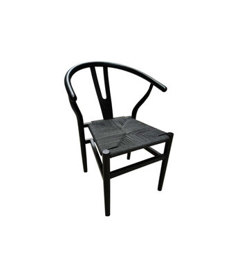 Pack de 2 sillas Kioto acabado negro, 56cm(ancho) 76cm(altura) 52cm(fondo)