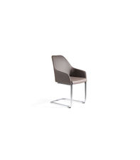 Pack de 2 sillas Lina en color gris topo 55 x 58 x 88/46 cm (largo x ancho x