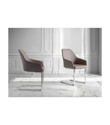 Pack de 2 sillas Lina en color gris topo 55 x 58 x 88/46 cm (largo x ancho x - Foto 5