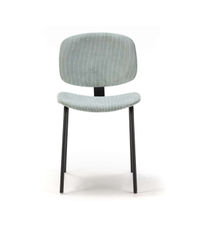 Pack de 2 sillas MARIO tapizadas en pana color aguamarina, 50/79cm(alto)