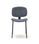 Pack de 2 sillas MARIO tapizadas en pana color azul, 50/79cm(alto) 44cm(ancho) - Foto 2