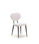 Pack de 2 sillas modelo Alex tapizado en textil blanco, 85cm (alto) 42cm (ancho) - Foto 2